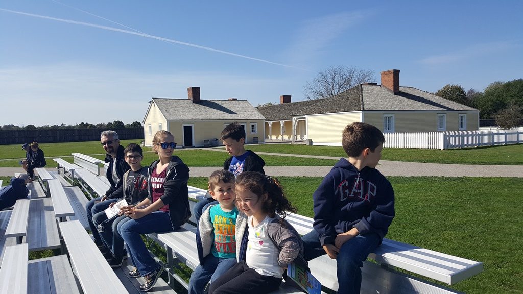 Our kids on a sunny autumn day during our 2017 travels