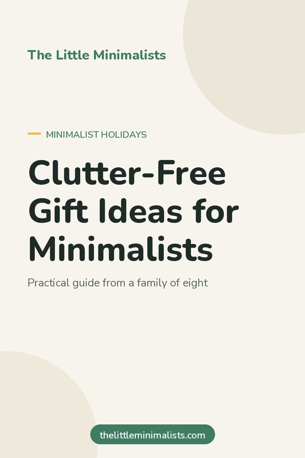 Clutter-Free Gift Ideas for Minimalists