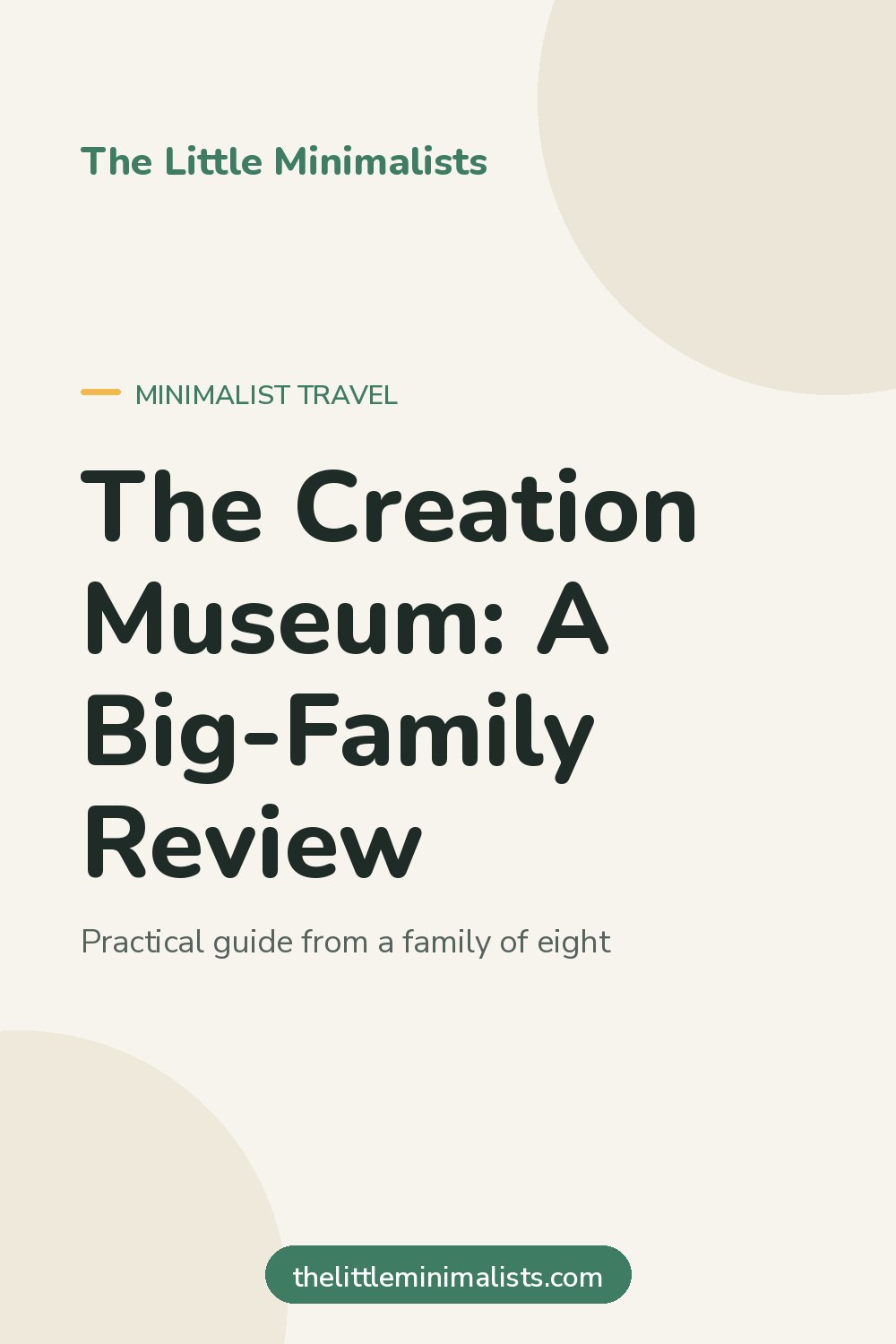 The Creation Museum: A Big-Family Review