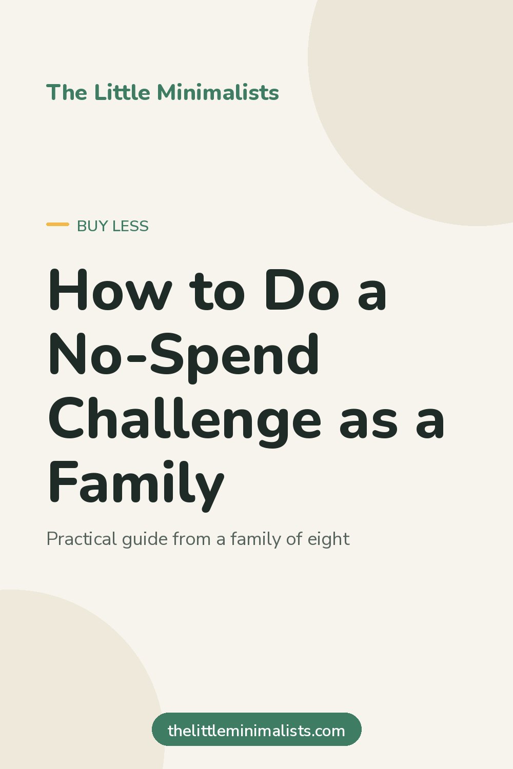How to Do a No-Spend Challenge as a Family